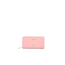 Lavie Luxe Cross Quilt Women's Zip Around Wallet (Lt Pink) (L)-picture-27