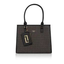 LAVIE LUXE LX MONO QUAD25 Black Printed Large Tote-picture-42