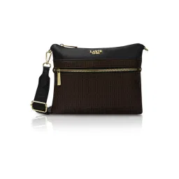 LAVIE LUXE LX MONO QUICK25 Black & Choco Printed Small Cross Body Bag-picture-41