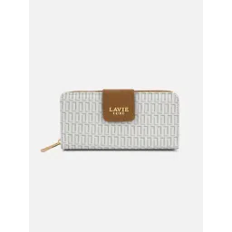 LAVIE LUXE Mono Mia25 White Logo Large Leather Zip Around Wallet-picture-11