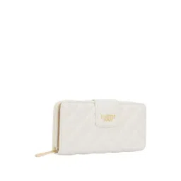 Lavie Luxe Off White LX Diamond25 Bifold Zip Wallet-picture-30