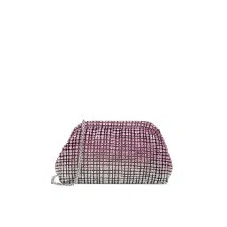 Lavie Luxe Pink Stone Embellished Clutch-picture-12
