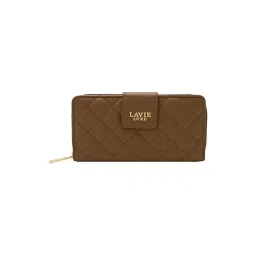 LAVIE LUXE Tan Quilted Zip Around Wallet-picture-19