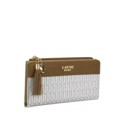 Lavie Luxe White LX Mono Safain25 Bifold Zip Wallet-picture-26