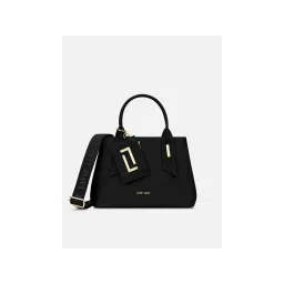 Lavie Luxe Women Black Duo Rumba Satchel with Detachable Strap (M)-picture-38