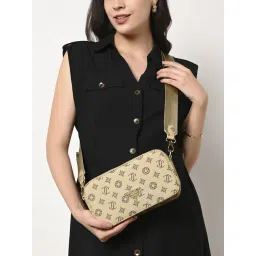 lavie signature Lavie Taupe Printed Sling Handbag-picture-27