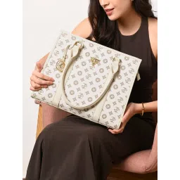 Lavie Signature Off White Chicago Womens Large Satchel Bag (L)-picture-24