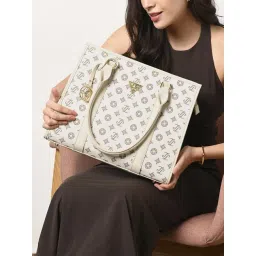 LAVIE Signature Off White Quilted Shoulder Handbag-picture-30