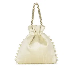 LAVIE Signature Paisley Embellished Potli Clutch image 5