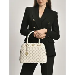 lavie signature Women White Satchel-picture-14