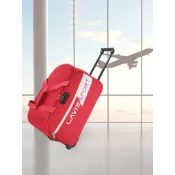 Lavie Sport 53 cms Camelot Wheel Duffle Bag With Combi Lock| Trolley Bag (Red)-picture-27