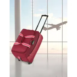 Lavie Sport Cabin Size 56 Litre Pixel Wheel Duffle  Bag| Duffle Bag | 2 Wheel  Duffle Bag (Navy)-picture-12