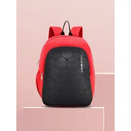 Lavie Sport Hexa Red Polyester Printed Backpack-picture-41