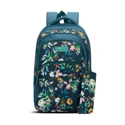 LAVIE SPORT Teal Printed Large Backpack With Pouch-picture-27