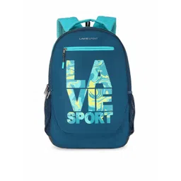 LAVIE SPORT Unisex Blue Brand Logo Printed Backpack-picture-11