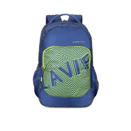 LAVIE SPORT Unisex Navy Blue & Green Brand Logo Backpack-picture-26