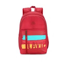 LAVIE SPORT Unisex Red Brand Logo Printed Backpack-picture-20