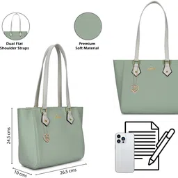 lavie Women Green Tote image 3