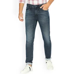 Lawman pg3 Men Mid Rise Light Fade Whiskers and Chevrons Cotton Slim Fit Jeans-picture-20