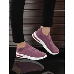 Layasa Women Round Toe Comfort Insole Mesh Slip-On Sneakers-picture-32