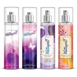 Layer'r Women WottaGirl! Fresh Scent Liquid Body Splash Combo Pack Of 4 - (240Ml, Pack Of 4)-picture-37