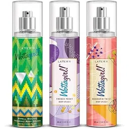 Layer'r Women WottaGirl! Body Splash Long Lasting Liquid Fresh Scent Fragrance Pack Of 3 - (180Ml, Pack Of 3)-picture-10