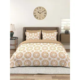 Layers Home Easy 100% Cotton 144 TC Printed Double Bedsheet with 2 Pillow Covers-picture-37