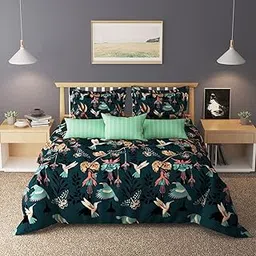 Laying Style™ Super Soft Glace Cotton King Size Double Bed AC Comforter ll Blanket ll Duvet for All Seasons/Weathers II 300 TC, (Pack of 1, Multicolor) (Only Comforter)-picture-13