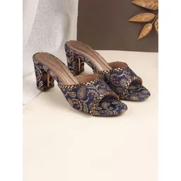 Lazera Embellished Ethnic Block Sandals-picture-13
