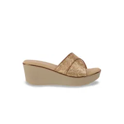 Lazera Embellished Ethnic Wedge Sandals image 5