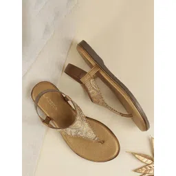 Lazera Women Printed Ethnic Open Toe Flats-picture-39