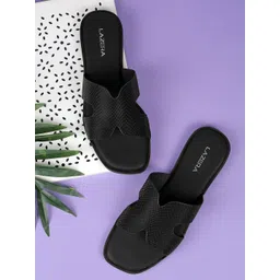 Lazera Women Textured Open Toe Flats-picture-31