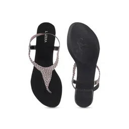 Lazera Women Woven Design Open Toe Flats image 3