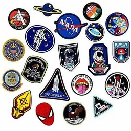 Printed Iron Patches SA Style Decoration for Clothes Printed T-Shirt Thinnest Patches for Jackets; Top; Hats;Bags; Multicolour Design (Pack of 20)-image-46