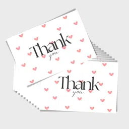 lazylines Thank You Card, Minimal Heart Design Greeting Card-picture-32