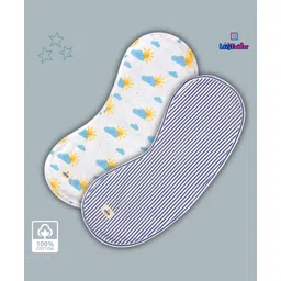 LazyToddler Unisex Baby Cotton Flannel Burp Cloths (Pack of 2) - Combo 3-picture-48
