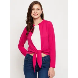 LE BOURGEOIS Women Pink Shrug-picture-27