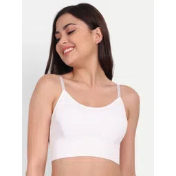 LE CRAF Women Pack Of 2 Full Coverage Lightly Padded Seamless Cotton Workout Bra image 5