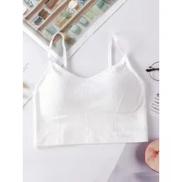 LE CRAF Women Pack Of 2 Full Coverage Lightly Padded Seamless Cotton Workout Bra image 3