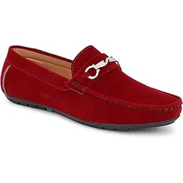 le greem LEE Greem Men's Velvet Slip On Comfortable and Stylish Loafers-picture-12