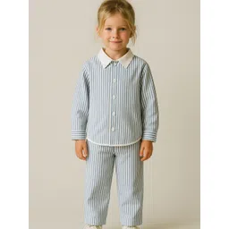 Le Nino Girls Striped Shirt with Trousers-picture-27