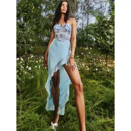 Lea Clothing Co. Tiered Asymmetric Maxi Skirts-picture-18