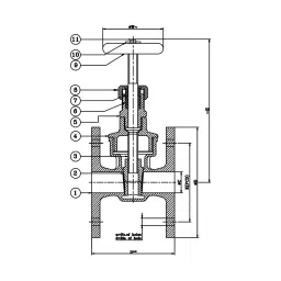 Leader 3 Inch, 80 mm Gun Metal Wheel Operated Gate Valve IS 009 image 2