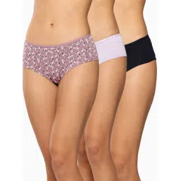 Leading Lady Assorted Cotton Printed Panties Pack of 3-picture-32