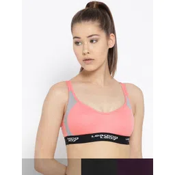 Leading Lady Black & Pink Colourblocked Bra-picture-33