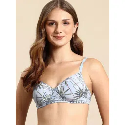 Leading Lady Blue & White Printed Bra-picture-22