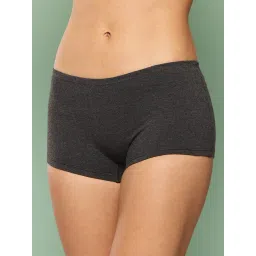 Leading Lady Charcoal Black Cotton Boy Short Panty-picture-38