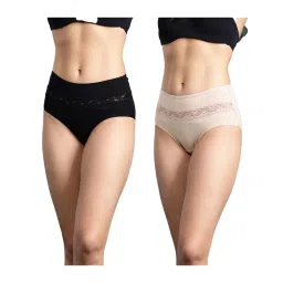 Leading Lady Women Multi-Color Solid Hipster High-Rise Brief Panties (Pack of 2)-picture-12