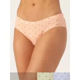 Leading Lady Women Pack of 3 Printed Pure Cotton Hipster Briefs HP-9040-picture-31