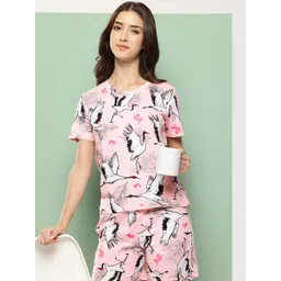 Leading Lady Women Printed Pure Cotton Night Suit-picture-33